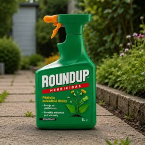 Roundup Hobby piktžolių naikiklis 1 l sodo takeliams ir kiemo aplinkai