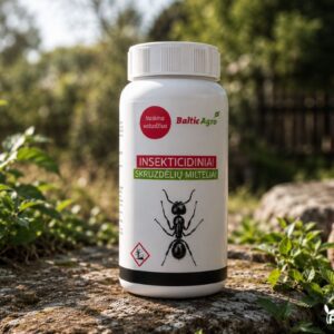 Skruzdėlių miltelių naudojimo instrukcija lauke